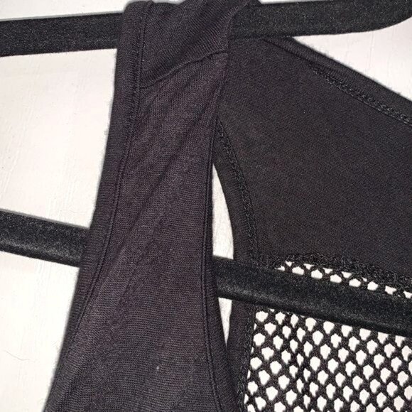 Scarlett Black Mesh Tank Top "Shopping Is My Cardio" Graphic XL - Picture 5 of 10